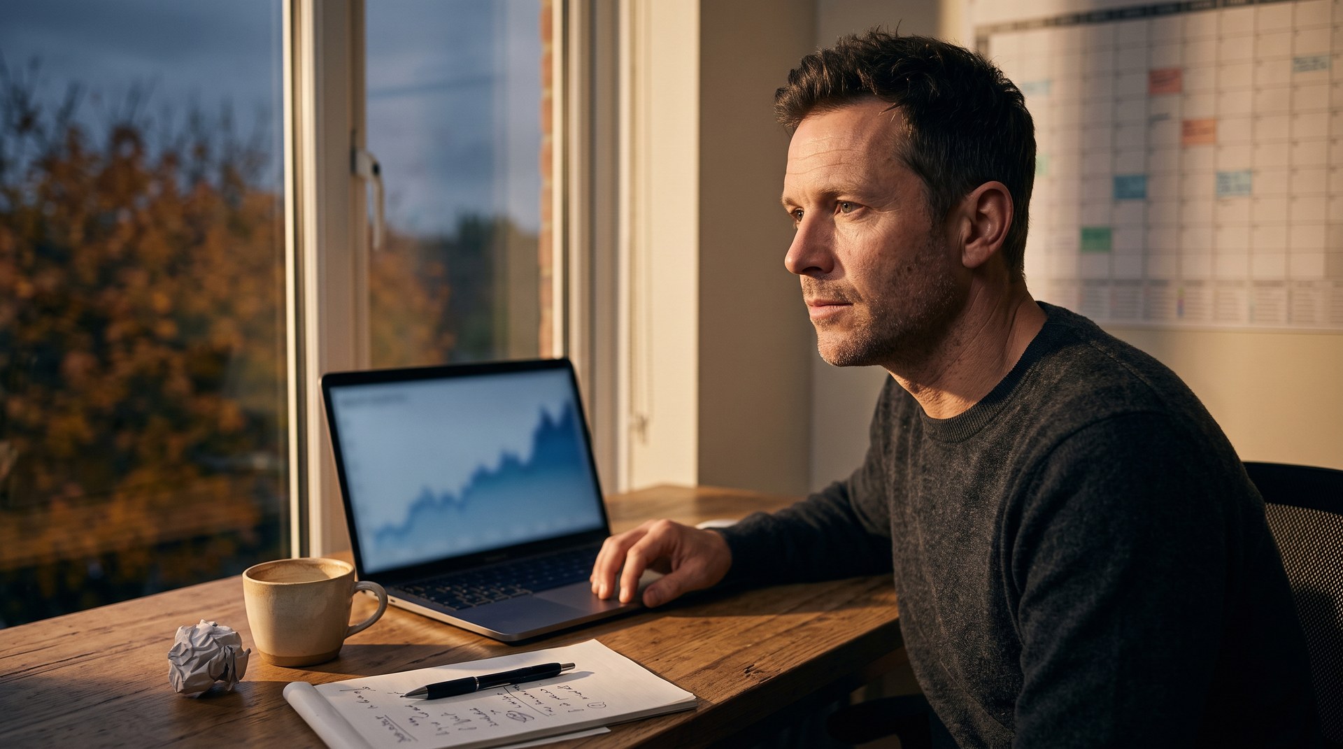 Un webipreneur travaille sur son dernier trimestre de l'année